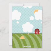 Barnyard-TierBabyparty-Einladungen Einladung (Rückseite)