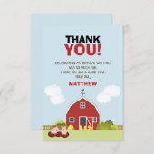 Barnyard Vielen Dank Einladung (Vorne/Hinten)