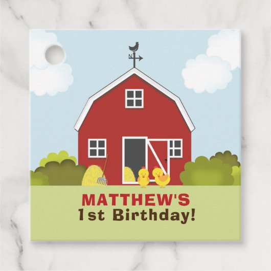 Barnyard Vielen Dank Geschenkanhänger (Vorderseite)