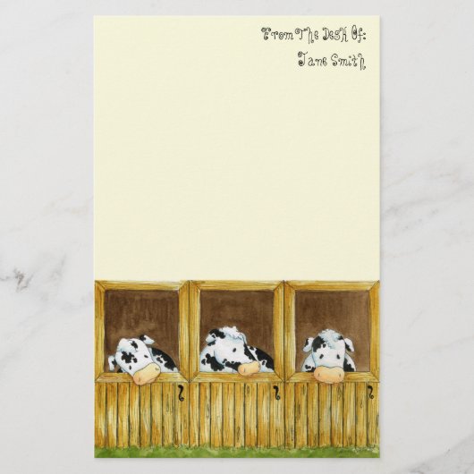 Barnyard-Weinstock-Briefpapier Briefpapier (Vorderseite)