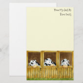 Barnyard-Weinstock-Briefpapier Briefpapier (Vorne/Hinten)