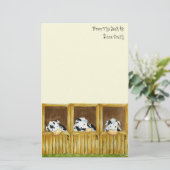 Barnyard-Weinstock-Briefpapier Briefpapier (Stehend Vorderseite)
