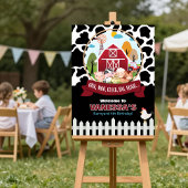 Barnyard Welcome Birthday Poster
