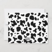 Barnyard Whimsy Pink Füllung in der Leere Dankeskarte (Rückseite)