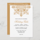 Barock Amber Ornamental Holiday Gala Einladung (Vorne/Hinten)