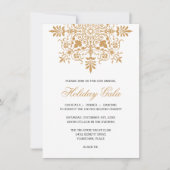 Barock Amber Ornamental Holiday Gala Einladung (Vorderseite)