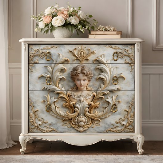 Barock Angel Cherub Decoupage Seidenpapier