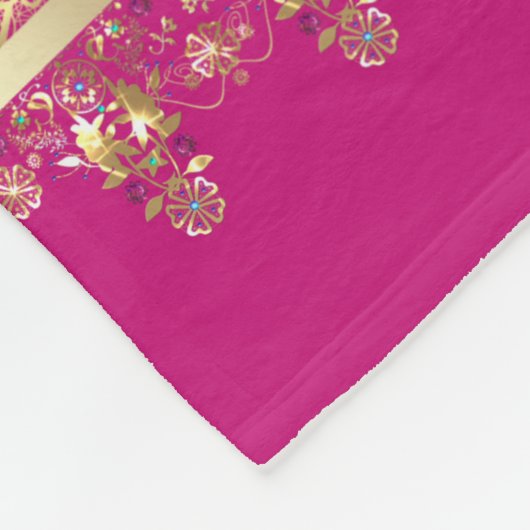 Barock-Arabic Fleecedecke (Ecke)