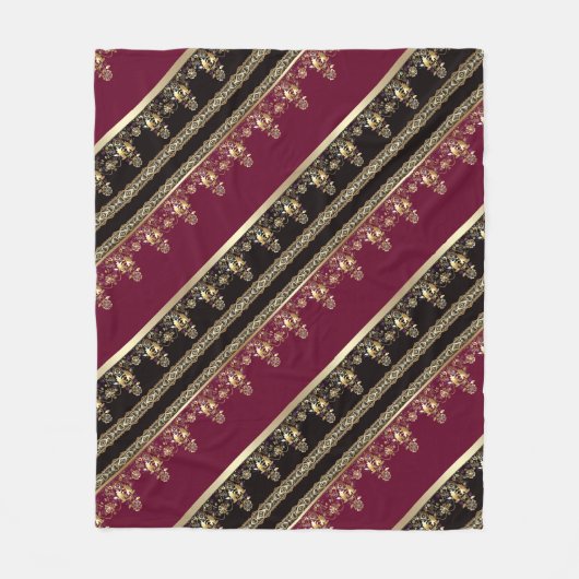 Barock-Arabic Fleecedecke (Vorderseite)