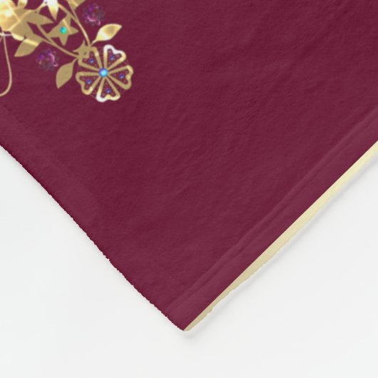 Barock-Arabic Fleecedecke (Ecke)