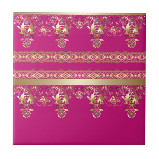 Barock-Arabic Fliese (Vorderseite)