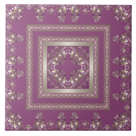 Barock-Arabic Fliese (Vorderseite)