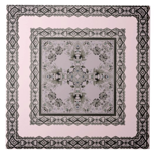 Barock-Arabic Fliese (Vorderseite)