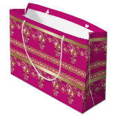 Barock-Arabic Große Geschenktüte (Rückseite Schrägansicht)