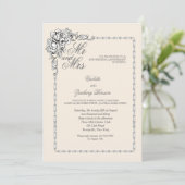 Barock Beauty-Jubiläum Einladung (Stehend Vorderseite)