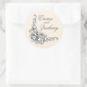 Barock-Beauty-Sticker Runder Aufkleber (Tasche)