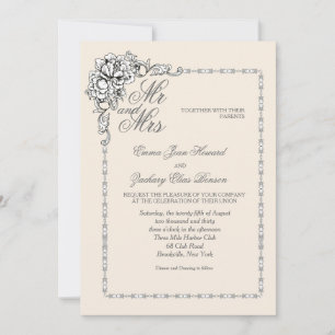 Barock Beauty Wedding Einladung