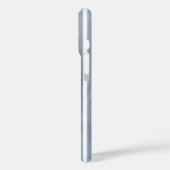 Barock Blaugraue Wasserfarbe Streifen Case-Mate iPhone Hülle (Rückseite / Links)