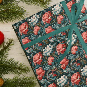 Barock Bloom Art Nouveau Vintage Tapete Geschenkpapier Set