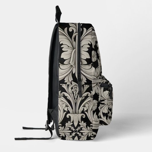 Barock Bloom Bedruckter Rucksack (Links)