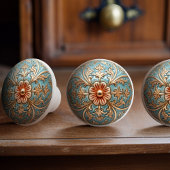 Barock Bloom Keramik Knochenstütze Keramikknauf