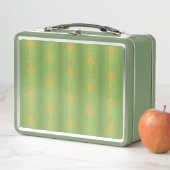 Barock-Blumenmuster mit Rand Metall Brotdose (Beispiel)