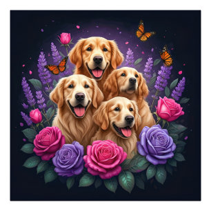 Barock Bulldog: Ein historisches Portrait Fotodruck