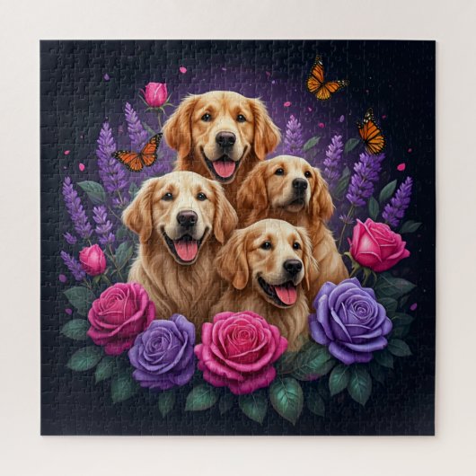 Barock Bulldog: Ein historisches Portrait Puzzle (Vertikal)