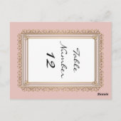 Barock Classic Formal Elegante Tischnummern (Rückseite)