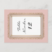 Barock Classic Formal Elegante Tischnummern (Vorderseite)