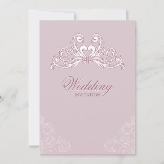 Barock Classic Hochzeitseinladung Einladung (Vorderseite)