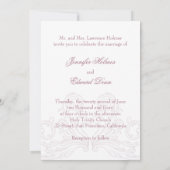 Barock Classic Hochzeitseinladung Einladung (Rückseite)