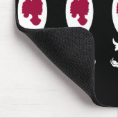 Barock Damask Cameo Mousepad (Ecke)