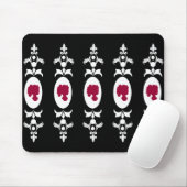 Barock Damask Cameo Mousepad (Mit Mouse)