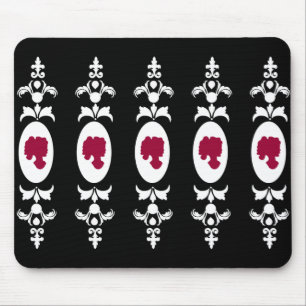 Barock Damask Cameo Mousepad