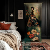 Barock Dark Moody Rokoko Portrait Art Seidenpapier