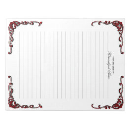 Barock Elegance - Schwarz Linz Notizblock