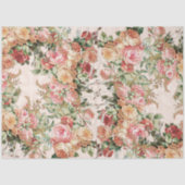 Barock Elegante Rose Roter Flair Seidenpapier (Vorderseite)