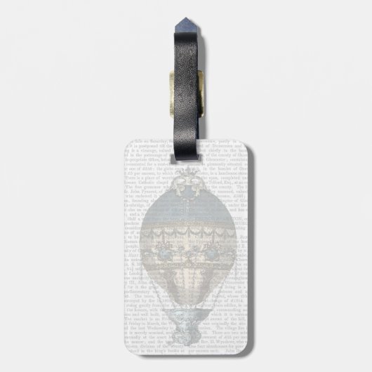 Barock Fantasy Ballon 2 2 Gepäckanhänger (Rückseite vertikal)