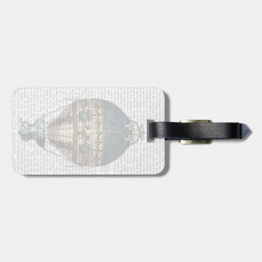 Barock Fantasy Ballon 2 2 Gepäckanhänger (Rückseite horizontal)