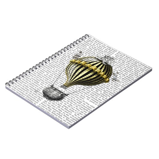 Barock Fantasy Ballon 3 Notizblock (Linke Seite)