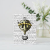 Barock Fantasy Ballon 3 Postkarte (Stehend Vorderseite)