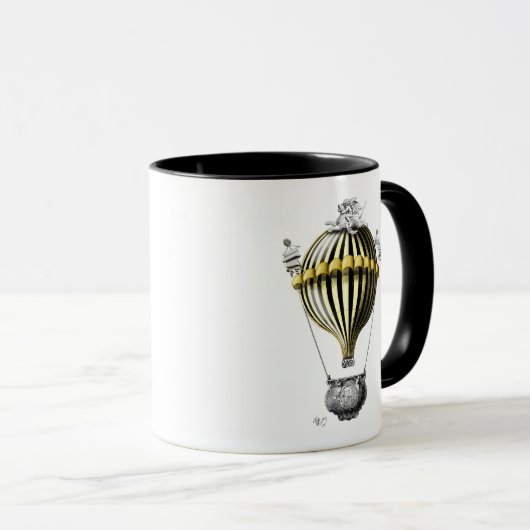 Barock Fantasy Ballon 3 Tasse (VorderseiteRechts)