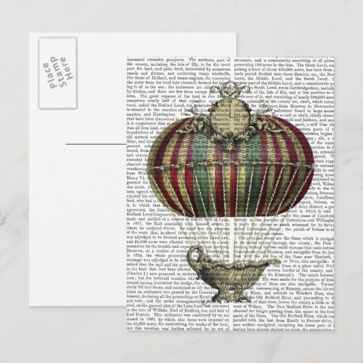 Barock Fantasy Ballon 4 Postkarte (Vorne/Hinten)