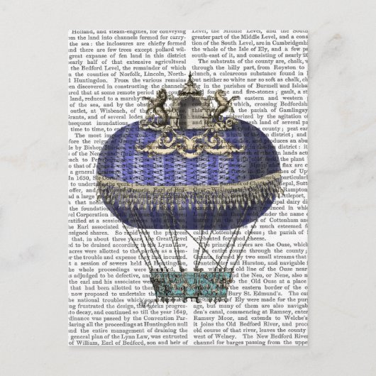 Barock Fantasy Ballon 5 Postkarte (Vorderseite)