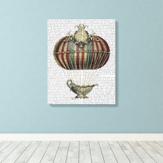 Barock Fantasy Balloon Leinwanddruck (Insitu (Holzboden))