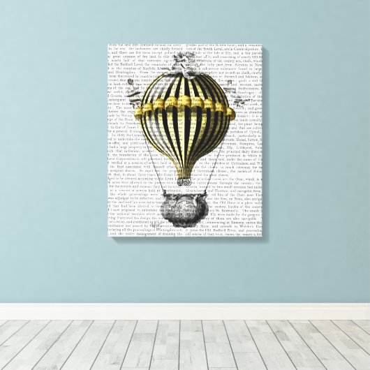 Barock Fantasy Balloon Leinwanddruck (Insitu (Holzboden))