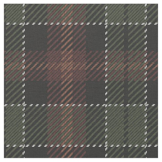 Barock farbiges Tartan-Gewebe Stoff (Nahaufnahme)