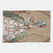 Barock-Franzosen-Burlap Marie Antoinette Handtuch (Horizontal)