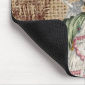 Barock-Franzosen-Burlap Marie Antoinette Mousepad (Ecke)